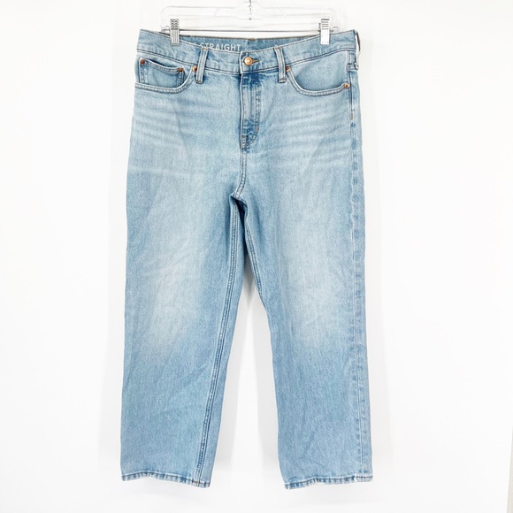 J. Crew Denim - J. Crew High-Rise '90s Classic Straight Jeans in Honeydew Wash